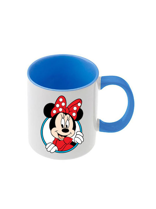 Κούπα Mickey Mouse Γαλάζια Λαβή Εσωτερικό
