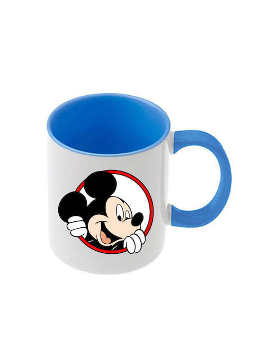 Κούπα Mickey Mouse Γαλάζια Λαβή Εσωτερικό