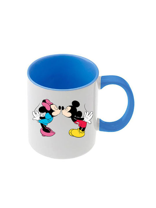 Κούπα Mickey Mouse Γαλάζια Λαβή Εσωτερικό