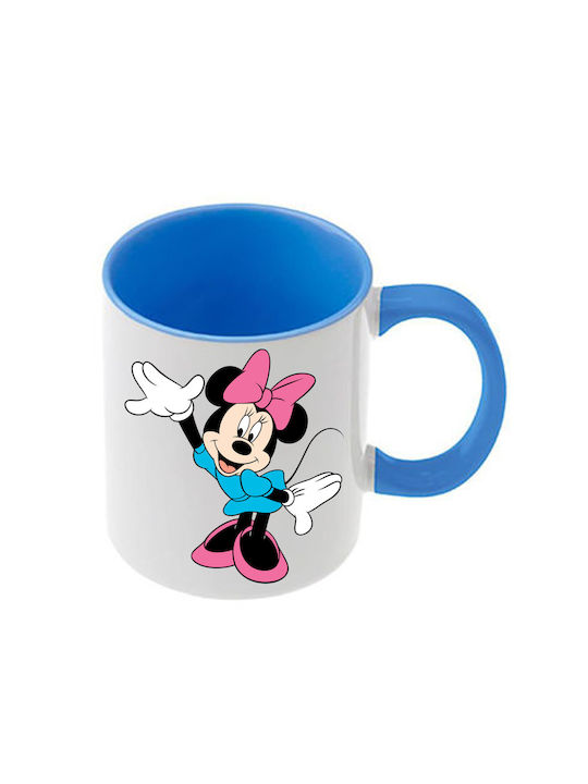 Κούπα Mickey Mouse Γαλάζια Λαβή Εσωτερικό