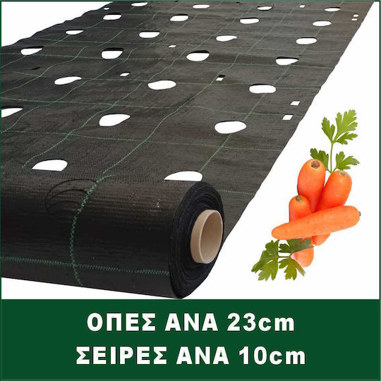 Υφασμα Εδαφοκαλυψης Prokrob Καροτο 1x10m 384 Οπες Φυτευσης 90406
