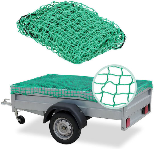 Relaxdays Plasă Remorcă Verde 2.3 X 3.5 M Verde Negru 0.8x350x230 Cm