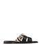 Damen Flache Sandalen Schwarz