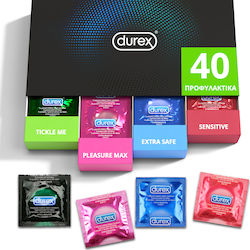 Durex Προφυλακτικά Surprise Me Variety Pack 40τμχ 56mm με Ραβδώσεις