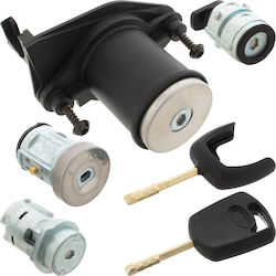 Ford Fiesta V Mk6 01-08 Ignition Cylinder + Door Lock Cylinder + Trunk Lock Cylinder + Fuel Filler Cap Cylinder 4 Pcs Set