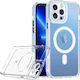 Flippy Protective Case Iphone 14 Magsafe 2 In 1 Charging Magnet Silicone Transparent