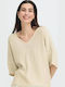 Γυναικείο T-shirt Beige