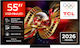 TCL Smart Televizor 55" 4K UHD SQD-Mini LED C8L HDR (2026) 55C8L