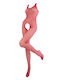 Trasparenze Mesh Red Bodystocking