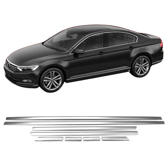 Странични Ленти Неръждаема Стомана Хром Volkswagen Passat B8 2015-2019