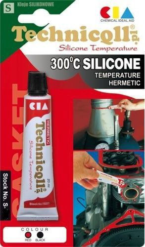 Technicqll Υψηλής Θερμοκρασίας Σιλικόνη 20 Ml Καθολική Μαύρη