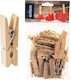 Orion Wooden Clothespins 50 Pieces Beige