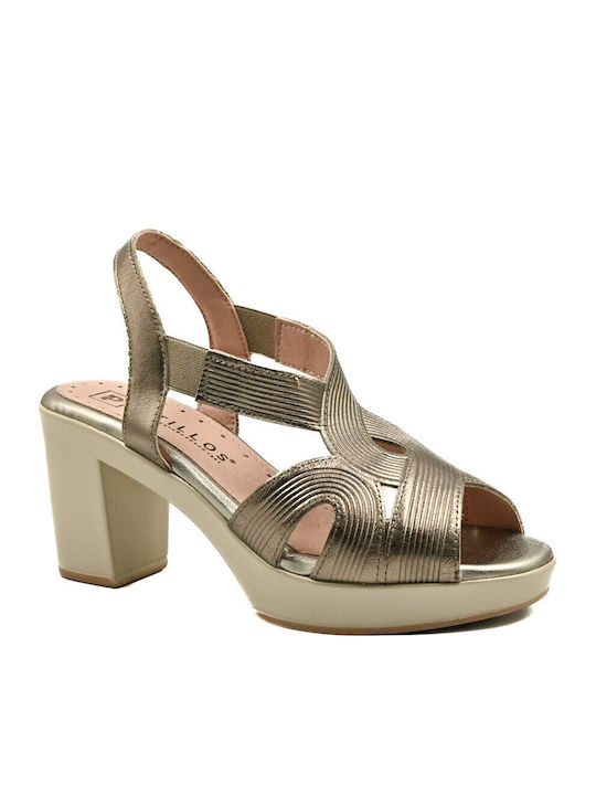 Pitillos Leather Anatomic Bronze Sandals