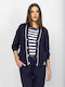 Damen Strickjacke Blau