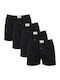 Herren Boxershorts Schwarz 4er Pack
