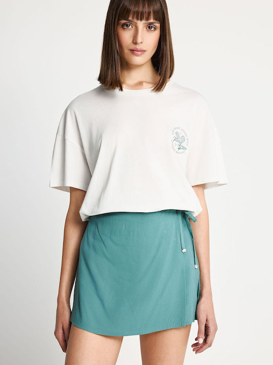 Mini Envelope Skirt Green
