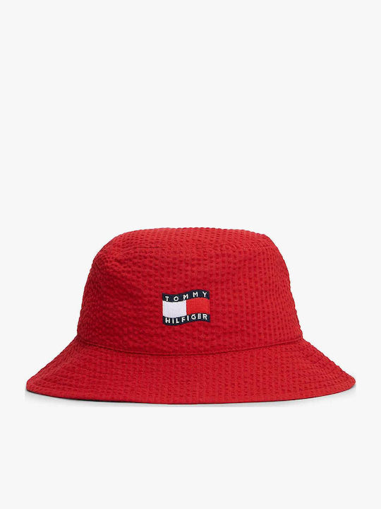 Tommy Hilfiger Kids' Bucket Fabric Hat Flag Red