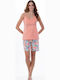 MEI Summer Women's Pyjama Set Coral