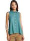 Sleeveless Women's Shirt Green Lake