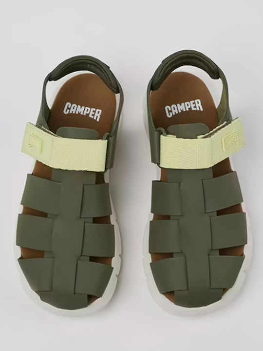 Camper Kids' Sandals Oruga Green