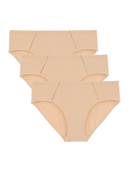Bonito High Waist Slip 3Pack Beige