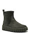 Leather Women's Gray Ankle Boots