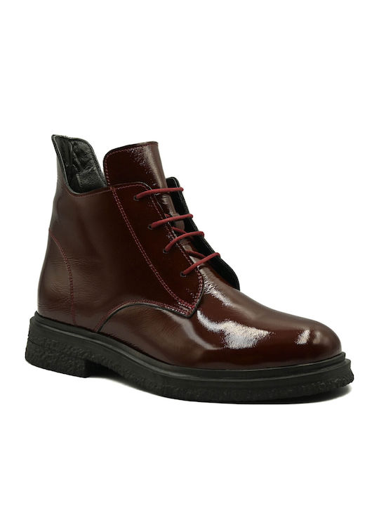 Mago Shoes Γυναικεία Μποτάκια από Λουστρίνι Μπο...