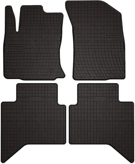 Rubber Car Mats Toyota Hilux Viii Pickup 2015 Black Fitted