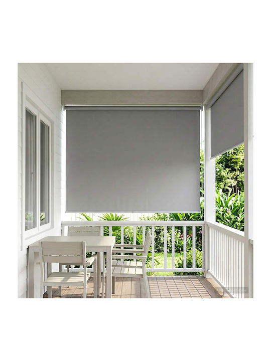 vidaXL Partial Blackout Gray Roller Blinds W140...