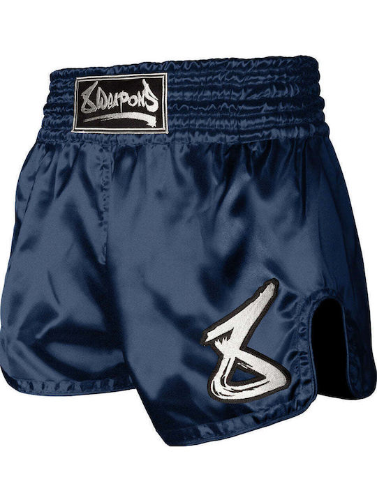 Boxershorts Muay Thai 8 Weapons Strike – Navy Weiß