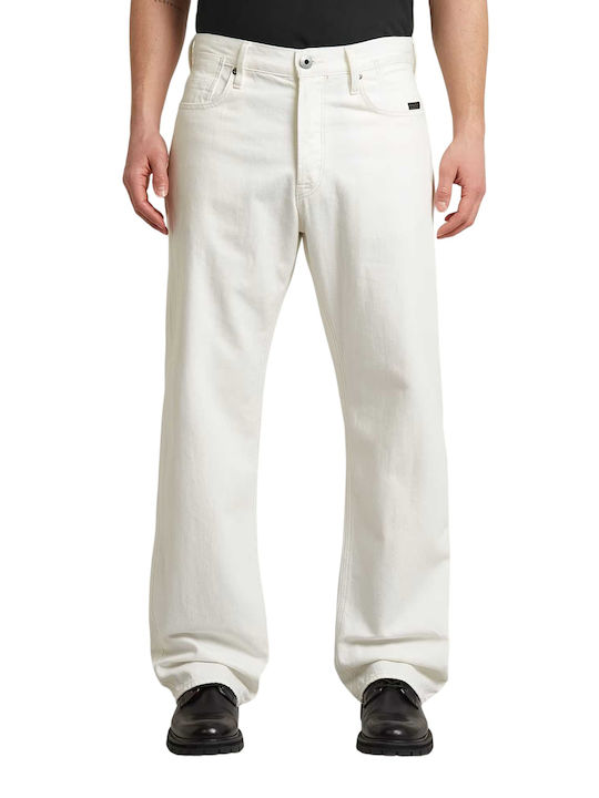 Pantaloni De Blugi Pentru Bărbați Cu Croială Relaxed Straight Ecru