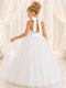 Girls Dress Sleeveless for Flower Girl White