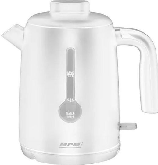 MPM Kettle 1L 2200W White