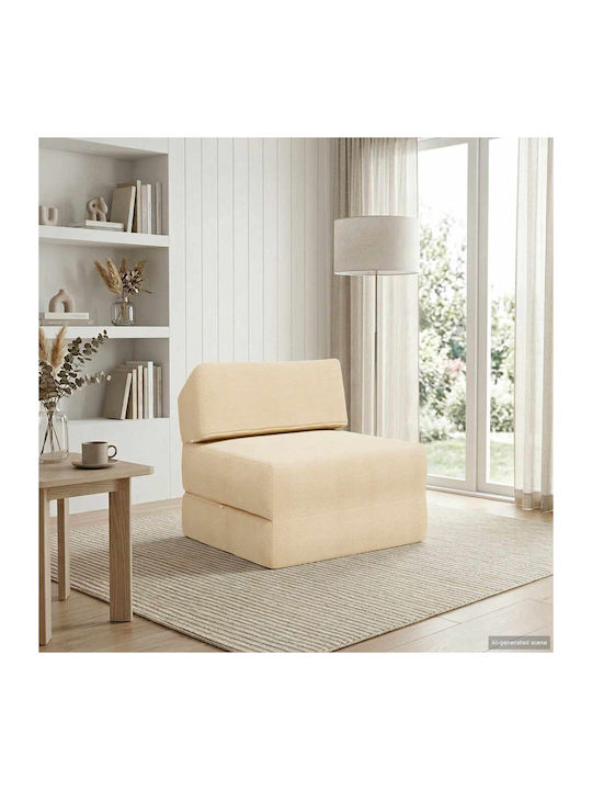 Armchair Bed Cream 60x70x41cm
