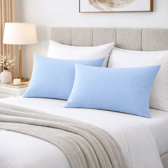 Astron Italy Σετ Μαξιλαροθήκες Blue 52x72εκ.