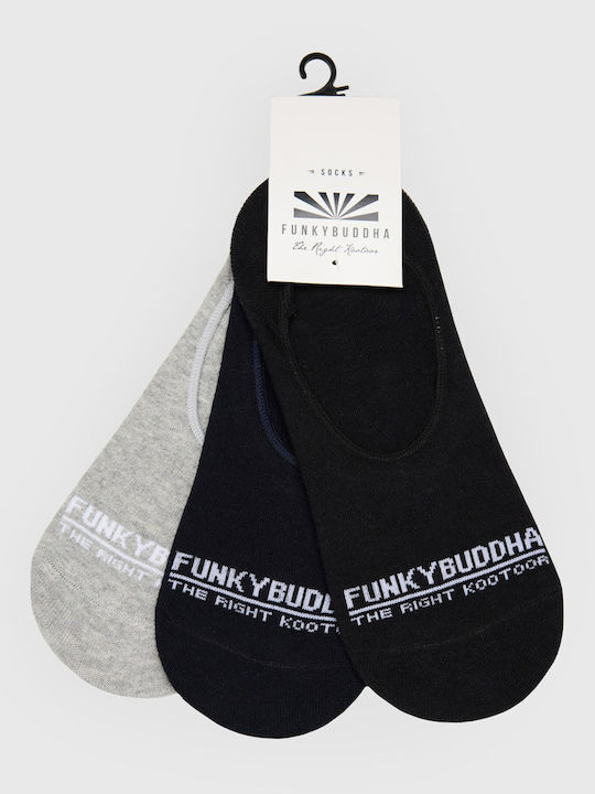 Funky Buddha Men's Multicolour Socks 3Pack