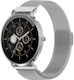 Denver Smartwatch 43mm cu Pulsometru (Argintiu - Gri/Argintiu)