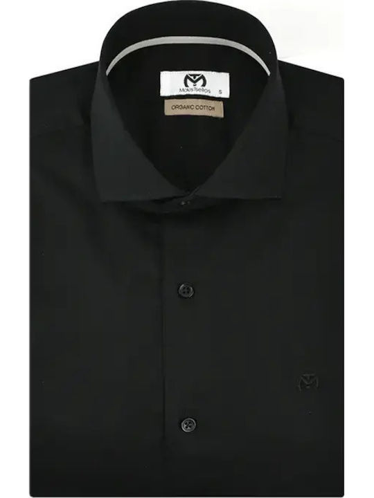 Long Sleeve Shirt in Narrow Fit Black