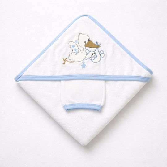 Kamtex Baby Halat De Baie Pentru Bebeluşi Cu Glugă 90x75cm