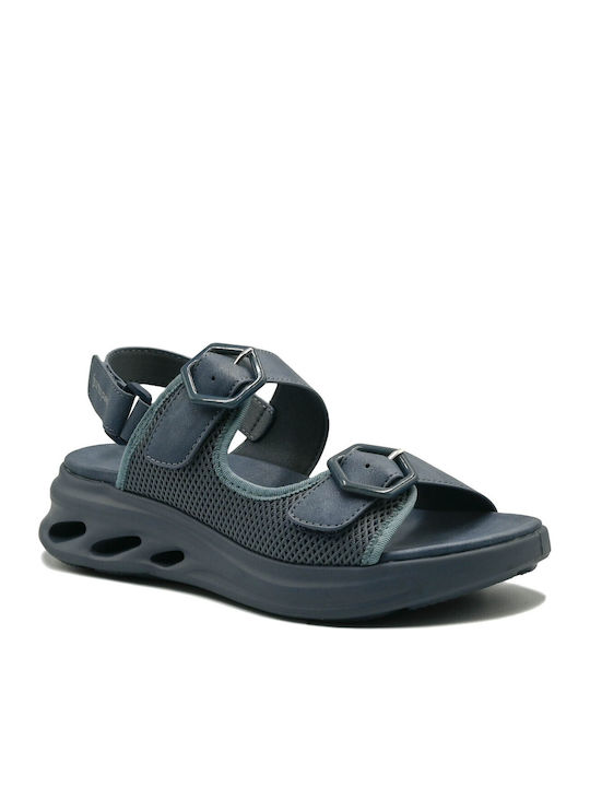 Amarpies Women's Anatomic Flatform Sandals Blue