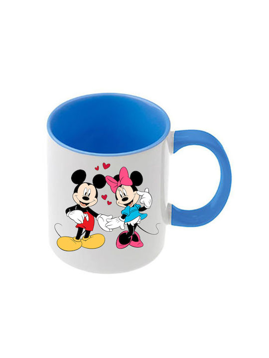 Κούπα Mickey Mouse Γαλάζια Λαβή Εσωτερικό