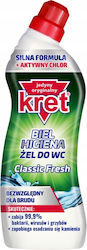 Kret Wc Gel 750ml Disinfectant Removing Limescale Odors Deposits