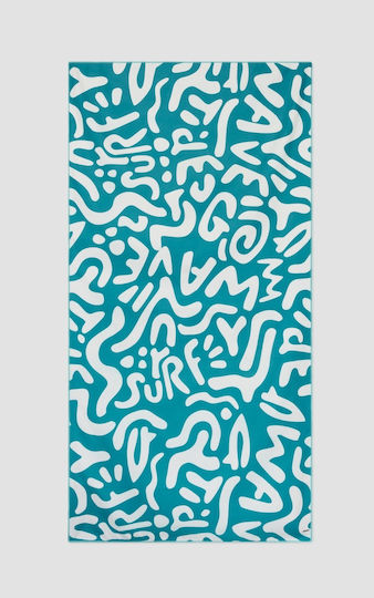 Minerva Beach Towel Petrol Blue 80x160cm