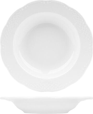 Ionia Farfurie Adâncă de Porțelan pentru Servire Olympia 23cm