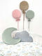 Decorative Pillow Balloon Sparrow Sand Blue Ecru Blue Petrol Salmon Grey Brown Yellow White Beige Green Pink