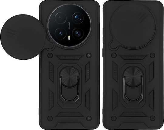 Sonique Ring Armor Campro Handyhülle für Honor Magic8 Pro 5G Schwarz