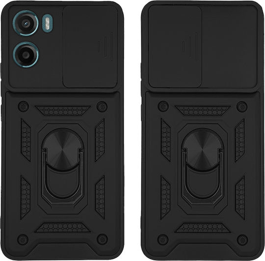 Калъф Ring Armor Campro Sonique Motorla Moto G05 4g Moto E15 4g Черен