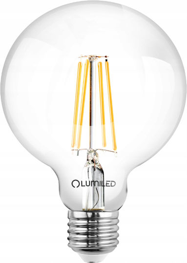 Lumiled Λάμπα LED 8W για Ντουί E27 και Σχήμα G95 Θερμό Λευκό 880lm