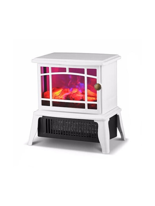 Alista Home Șemineu Electric de Podea 1500W 25x16cm Alb