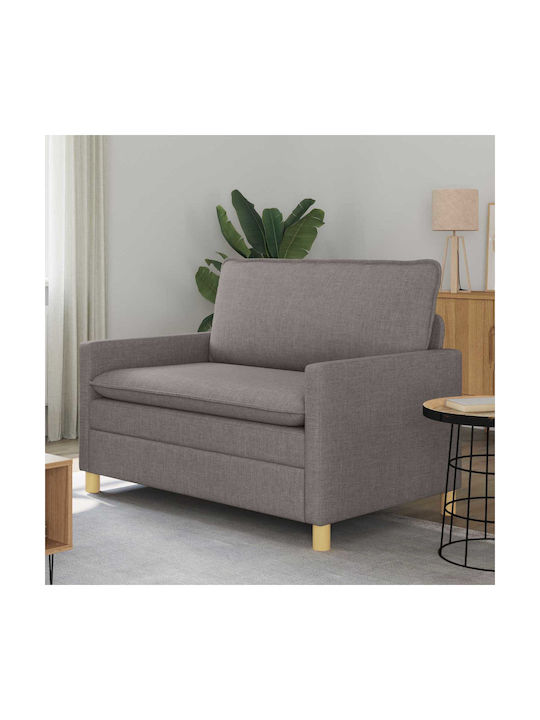 Διθέσιος Καναπές Taupe 126x81x87.5εκ.
